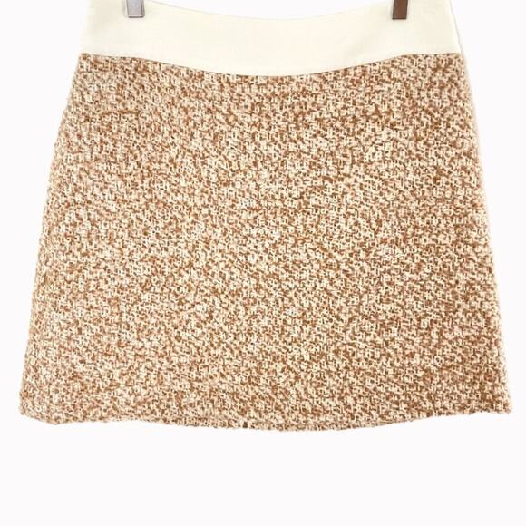 Club Monaco Tweed Wool Mini Skirt Sz 10 - Picture 1 of 6